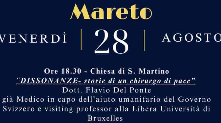Clicca per accedere all'articolo "Storie di un chirurgo di pace", a Mareto l'incontro con Flavio Del Ponte