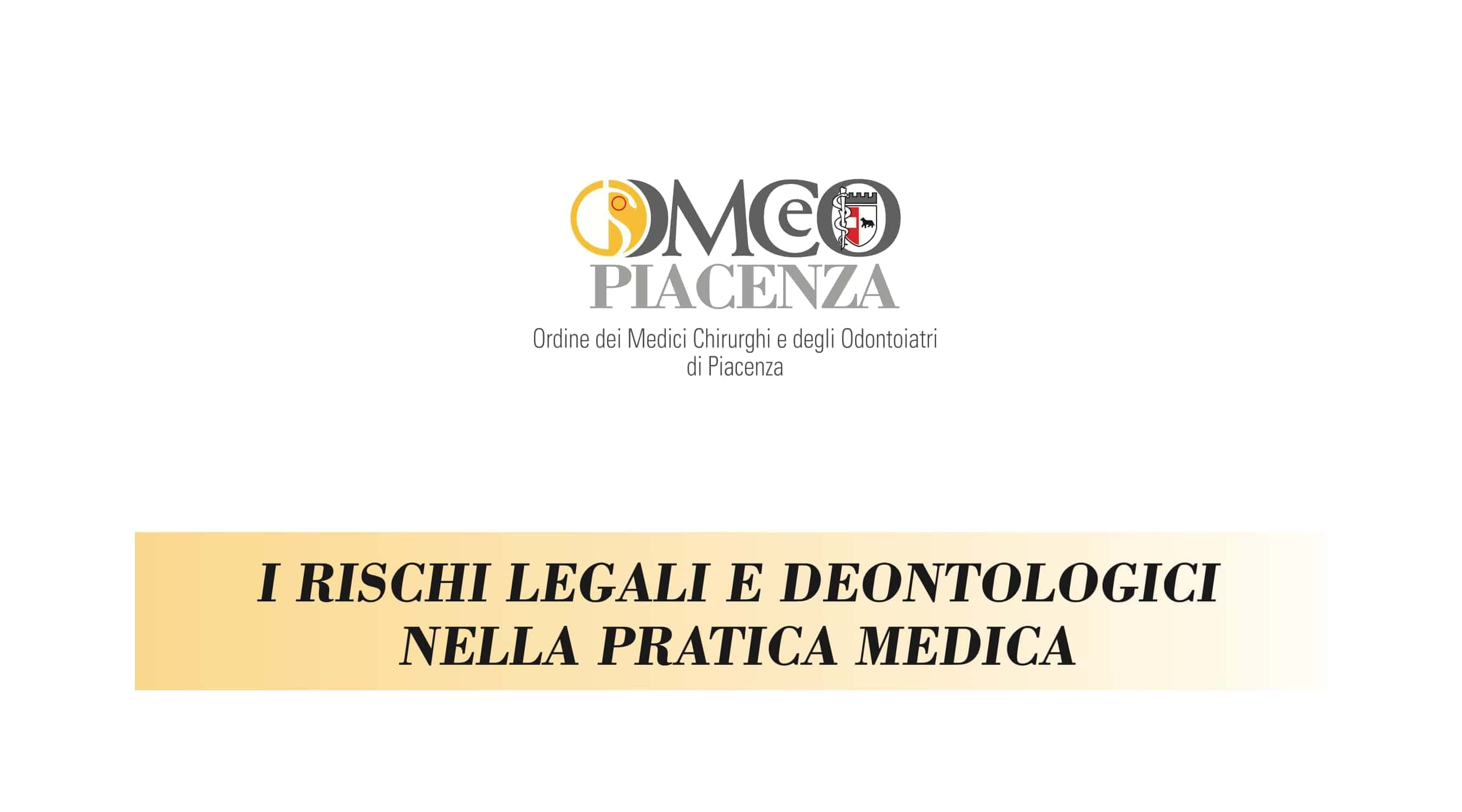 Clicca per accedere all'articolo Convegno "I rischi legali e deontologici nella pratica medica"